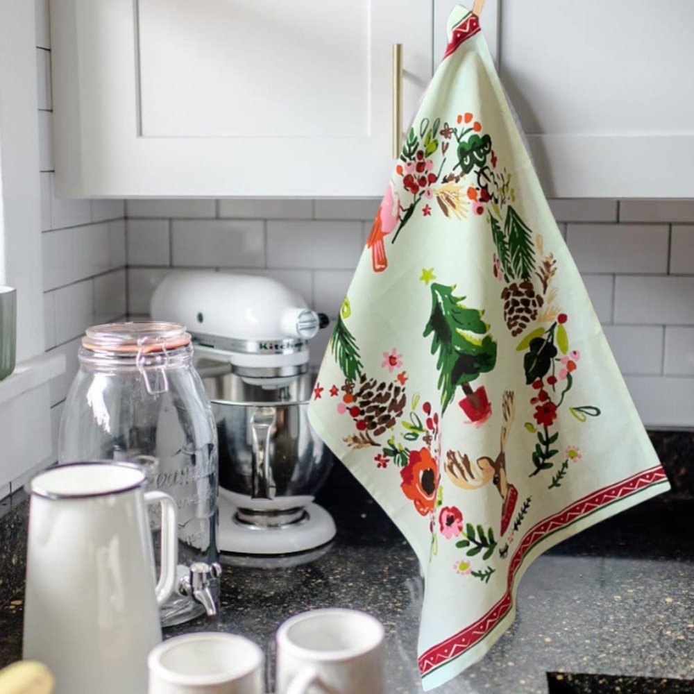 Tag Christmas Kitchen Towel